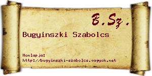 Bugyinszki Szabolcs névjegykártya